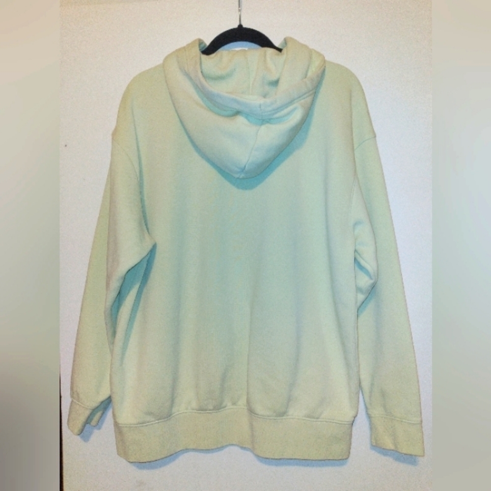 🔥RARE Nike Center Swoosh Oversized fit Washed Lime Ice Green Unisex Hoodie - Picture 4 of 8